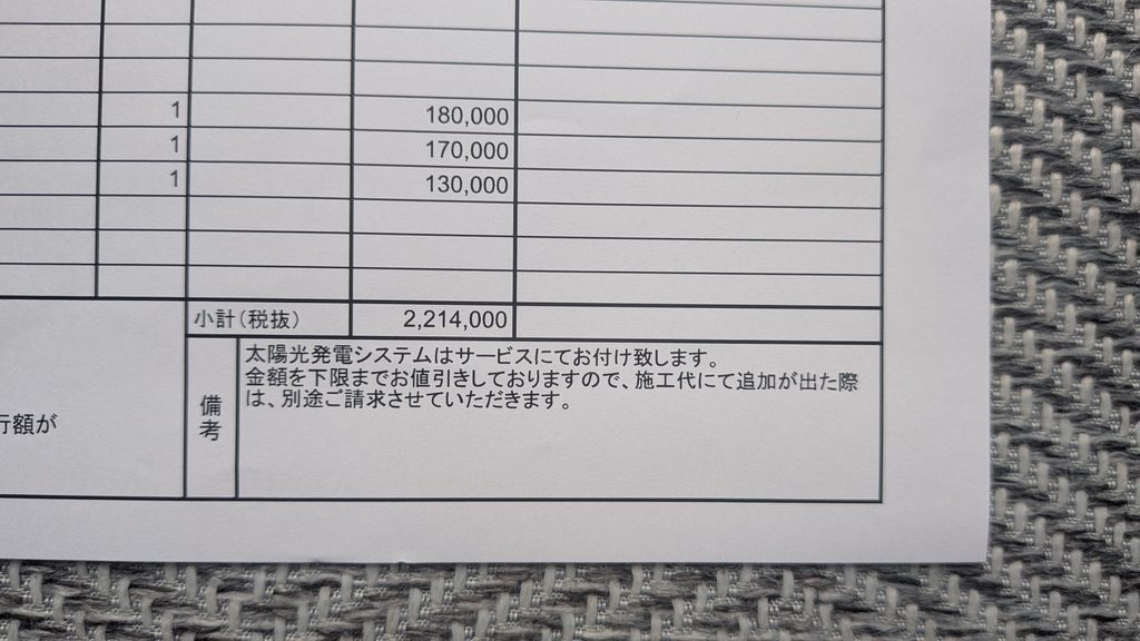 蓄電池設置における追加費用が発生しないか確認