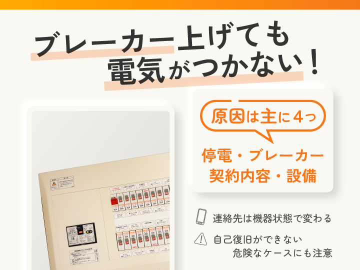 ブレーカー上げても電気がつかない